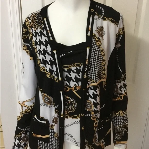 Joseph Ribkoff jacket and tank - Picture 4 of 7